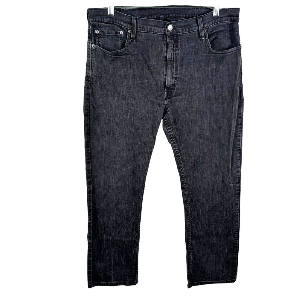 Levi's 559 Denim Jeans Men's Size 40x30 Dark‎ Wash Relaxed Straight Black Casual